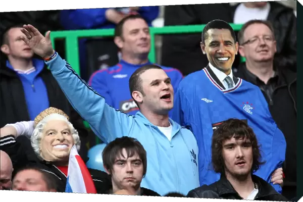 Obama Amongst the Passionate Rangers Fans: Celtic vs Rangers, 2011 Clydesdale Bank Scottish Premier League - Celtic Leads 2-1
