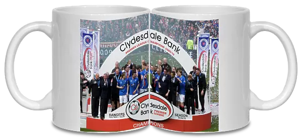 Rangers Football Club: SPL Champions 20XX - Triumphant Moment with the Championship Trophy at Ibrox Stadium