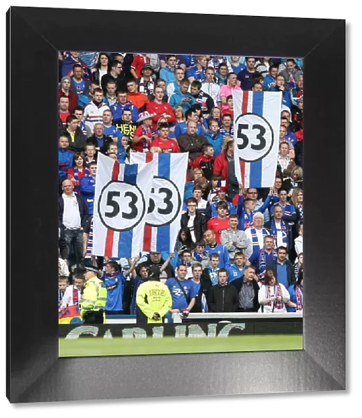 Rangers FC: SPL Champions - Euphoric Ibrox Crowd Celebrating Victory over Motherwell