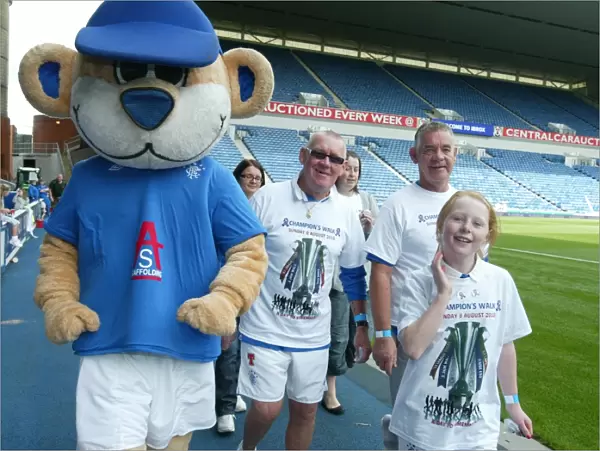 Rangers Football Club: Uniting for Charity - Champions Walk 2010 with Broxi Bear