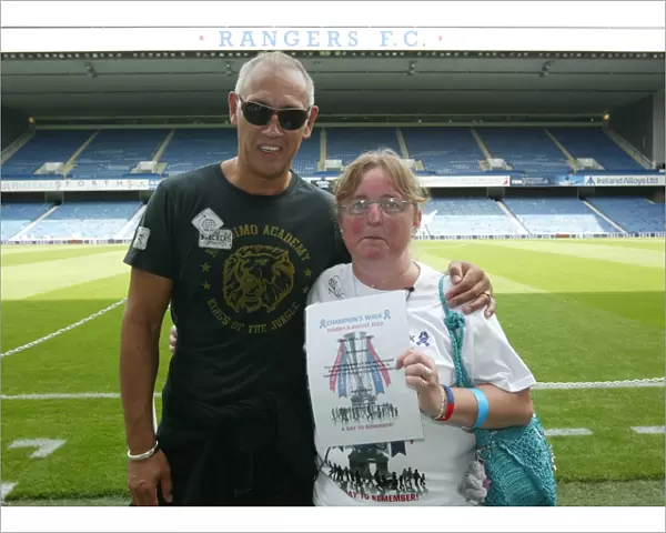 Rangers Football Club: Mark Hateley Honors Fans with Champions Walk 2010 Certificates - A Memorable Moment for Supporters