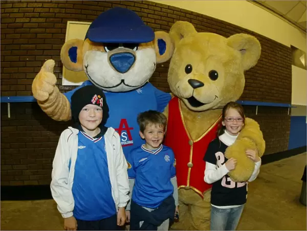 Rangers vs. Newcastle Pre-Season Friendly: Excited Kids and Their Bear Friends Celebrate Rangers 2-1 Victory at Ibrox Stadium