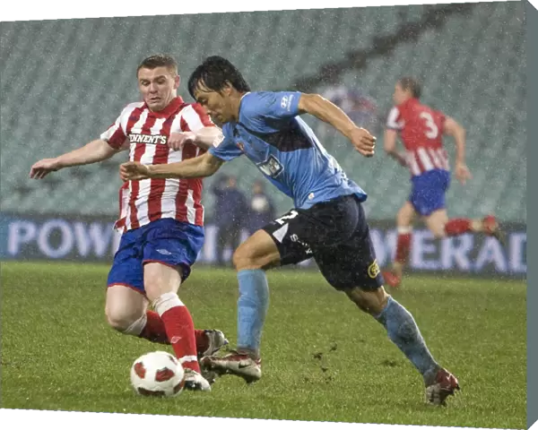 Intense Clash: John Fleck vs Sung-Hwan Byun at Sydney Football Stadium