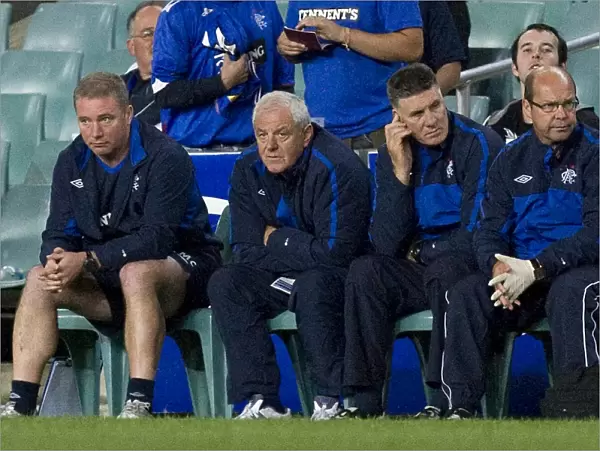 Rangers FC Coaches Deep in Discussion at Sydney Festival of Football 2010: Ally McCoist, Walter Smith, Jim Stewart, and Pip Yates