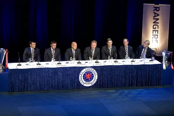 Rangers Football Club: Gathering of Legends - 2010 Junior AGM: McCulloch, McGregor, McDowall, McCoist, Lafferty, Sinclair, and Naismith