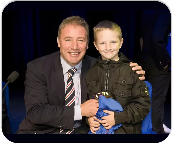 Rangers Football Club: Ally McCoist Connects with a Fan at the 2010 Junior AGM