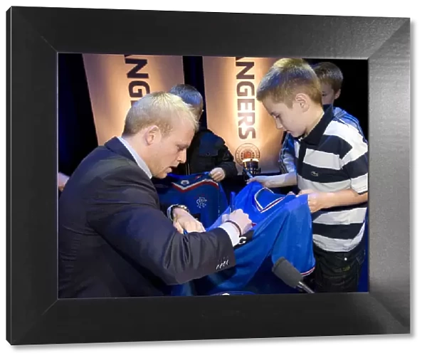 Rangers Football Club: Steven Naismith Interacts with Fans at the 2010 Junior AGM Signing Session