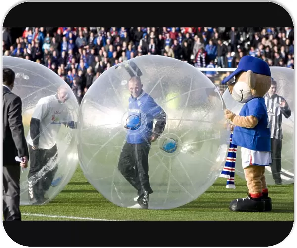 Rangers Broxi Bear Adds Fun to St Mirren's Half-Time: Rangers 3-1 St Mirren, Scottish Premier League