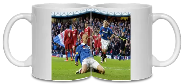 Rangers 2-0 Aberdeen: Vladimir Weiss's Thrilling Goal Celebration at Ibrox Stadium, Clydesdale Bank Scottish Premier League