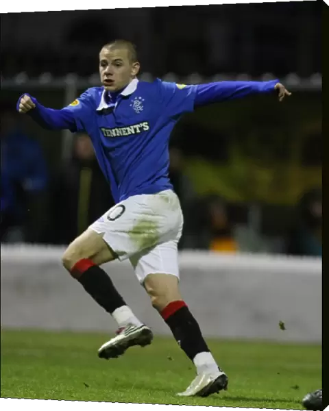 Rangers Vladimir Weiss: Unstoppable in a 4-1 Scottish Premier League Thrashing - Celebrating His Third Goal Against Motherwell