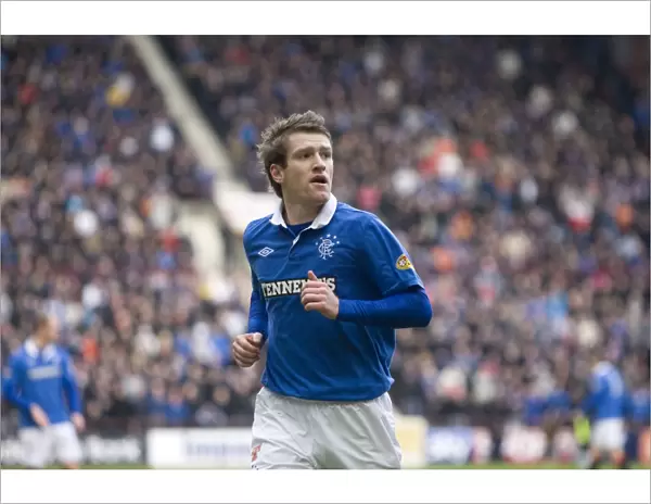 Steven Davis Scores the Lone Goal: Heart of Midlothian vs. Rangers in the Scottish Premier League (1-0)