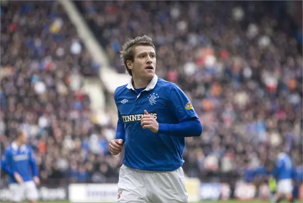 Steven Davis Scores the Lone Goal: Heart of Midlothian vs. Rangers in the Scottish Premier League (1-0)