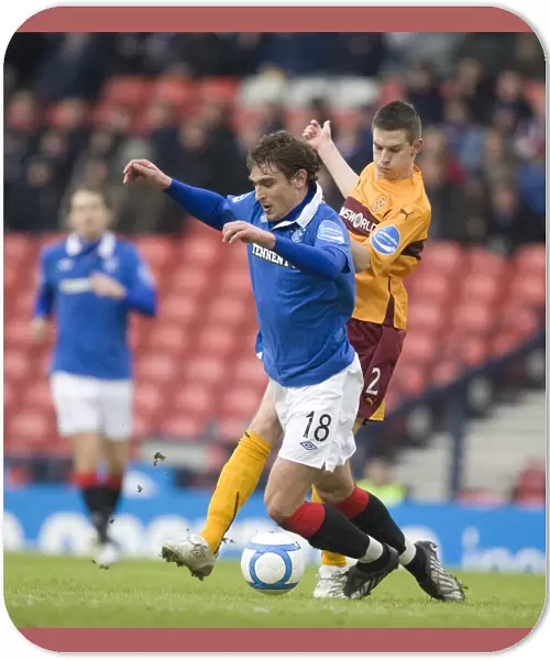 Rangers vs Motherwell: Jelavic Fouls by Saunders in Scottish Cup Semi-Final at Hampden Park (2-1)