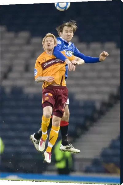 Sasa Papac's Decisive Header: Rangers Secure 2-1 Victory over Motherwell in Co-operative Insurance Cup Semi-Final at Hampden Park