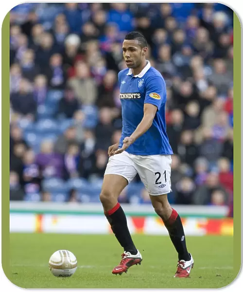 Rangers Kyle Bartley: Six-Goal Rout Celebration vs Motherwell at Ibrox Stadium (Clydesdale Bank Scottish Premier League)