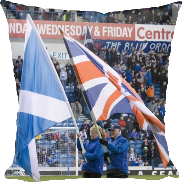Flag-Waving Jubilation: Rangers 6-0 Victory over Motherwell at Ibrox Stadium