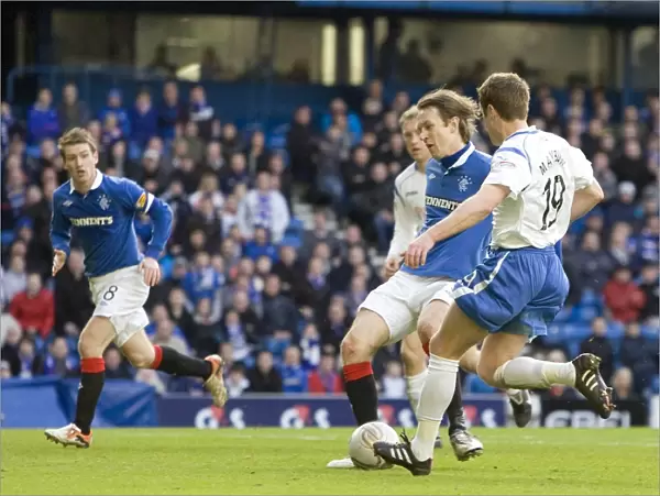 Rangers Sasa Papac Scores Thrilling Third Goal: 4-0 Victory Over Saint Johnstone at Ibrox Stadium (Clydesdale Bank Scottish Premier League)