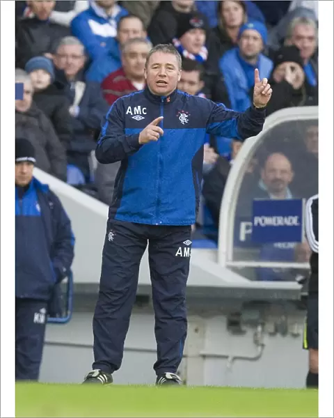 Ally McCoist Fires Up Rangers Players During 4-0 Victory Over Saint Johnstone