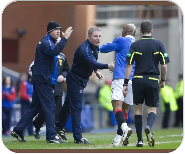 Diouf and McCoist: A Jubilant Moment at Ibrox after Rangers 2-1 Win over Kilmarnock