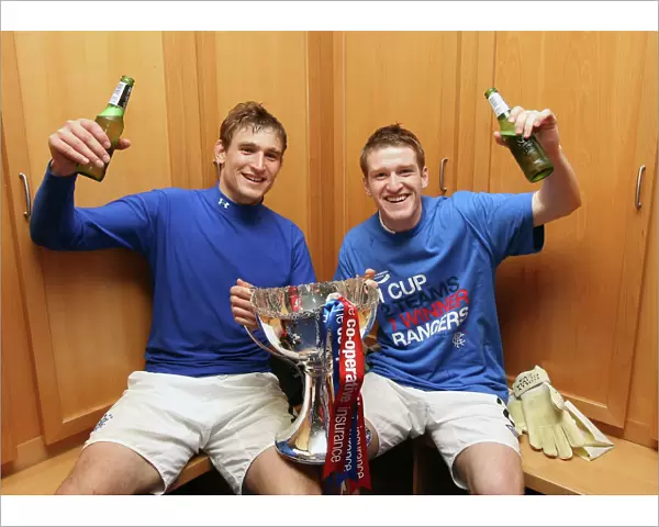 Rangers Football Club: 2011 Co-operative Insurance Cup Champions - Jelavic and Davis Triumphant Dressing Room Celebration