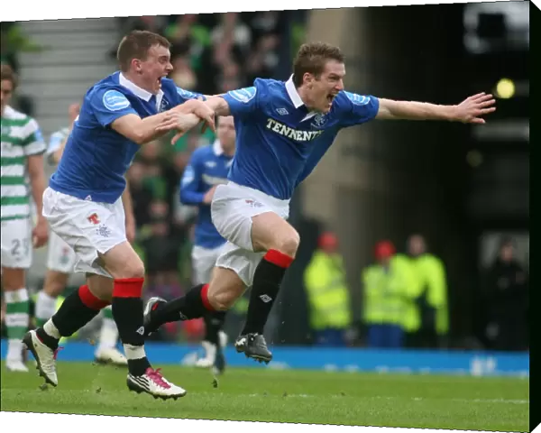 Rangers FC: Unforgettable Co-operative Cup Victory over Celtic (2011) - Davis and Wylde's Euphoric Goal Celebration