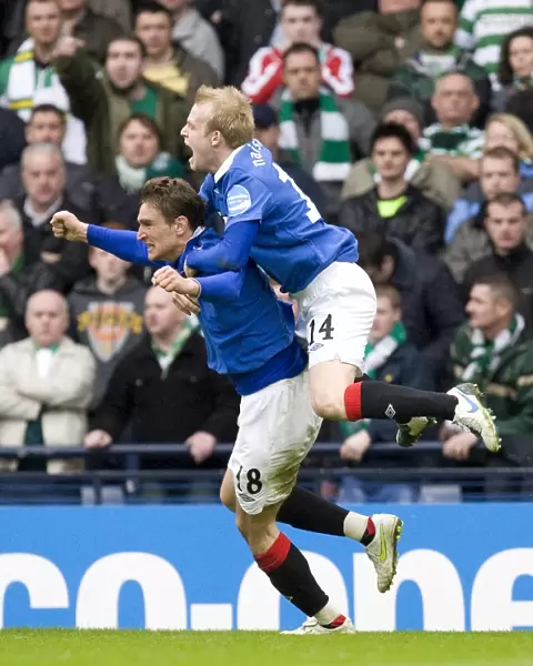 Rangers FC: Jelavic and Naismith's Cooperative Cup-Winning Goals Celebration vs. Celtic (2011)