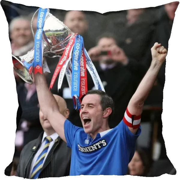 Rangers Football Club: David Weir's Co-operative Cup Triumph (2011) - Captain Lifts the Trophy