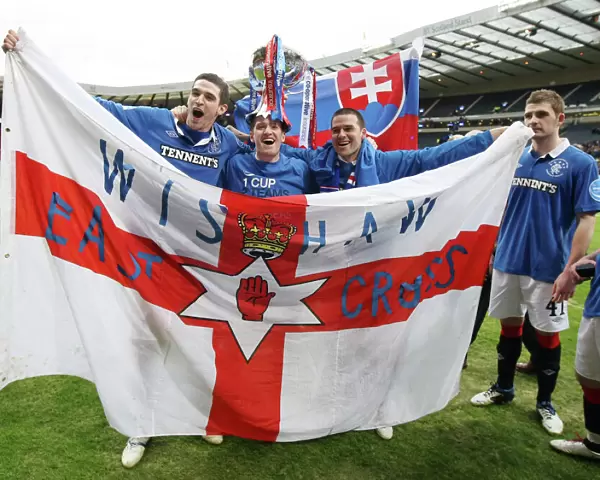 Rangers FC: Triumphant Champions - Kyle Lafferty, Steven Davis, and Davis Healy Celebrate Co-operative Cup Victory (2011)