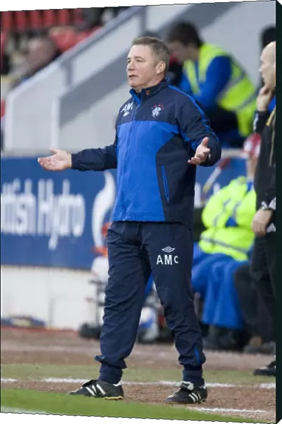 Ally McCoist in the Heat of the Battle: Rangers Triumph over St. Johnstone (2-0) in the Scottish Premier League