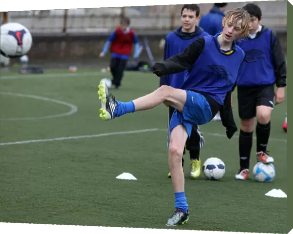 Easter Soccer School at Rangers: Young Rangers in Action at Ibrox Complex