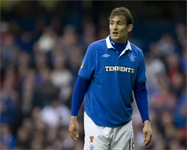 Nikica Jelavic Scores the Second Goal: Rangers 2-0 Dundee United, Clydesdale Bank Scottish Premier League, Ibrox Stadium
