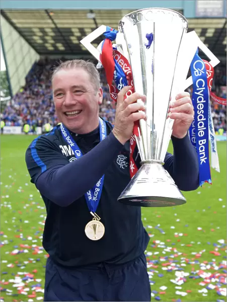 Ally McCoist's Championship Victory: Rangers Celebrate at Rugby Park (2010-11 Clydesdale Bank Scottish Premier League)