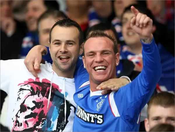Rangers FC: Triumphant Champions League Win at Rugby Park - Ecstatic Celebration Amongst the Crowd (2010-11)