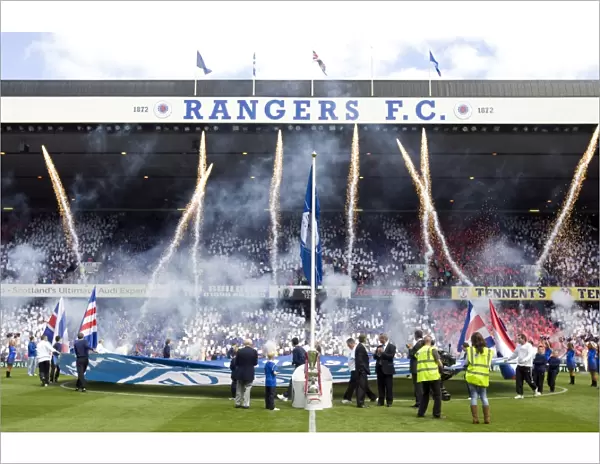 SPL Championship Win: Fireworks at Ibrox as Whyte Raises the Flag (Rangers 1-1 Hearts)