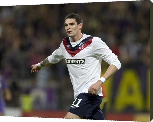 Kyle Lafferty Scores the Winning Goal for Rangers in Europa League Qualifier against NK Maribor (2-1)