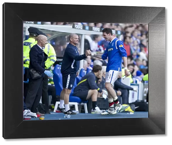 Ian Durrant Congratulates Kyle Lafferty: Rangers Victory Moment vs. Celtic in Scottish Premier League
