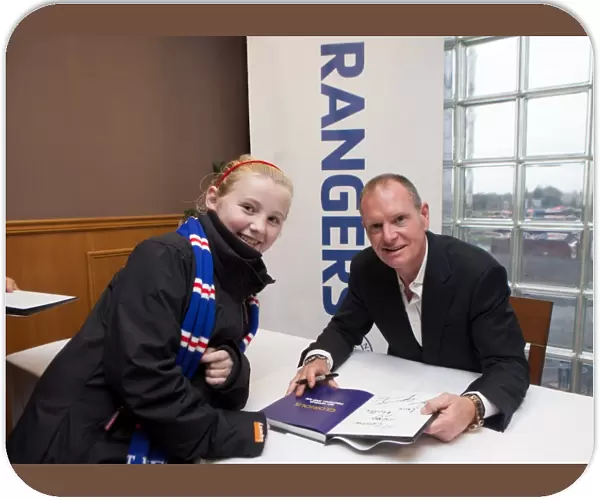 Paul Gascoigne at Rangers: Signing for Adoring Fans after Rangers vs. St Mirren Match, 2011