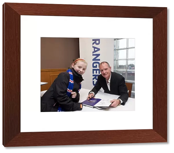 Paul Gascoigne at Rangers: Signing for Adoring Fans after Rangers vs. St Mirren Match, 2011