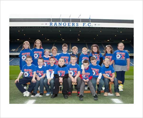 Rangers Youngsters and St. Mirren School Kids Before Clydesdale Bank Scottish Premier League Match, October 2011