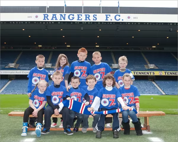 Rangers Youngsters Gather Before Clydesdale Bank Scottish Premier League Match Against St Mirren