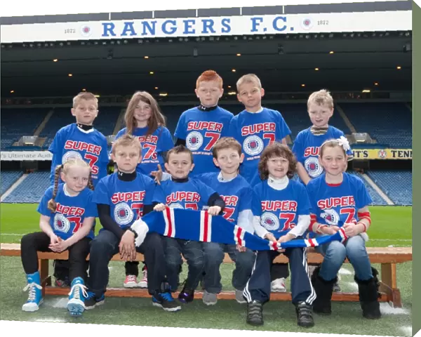 Rangers Youngsters Gather before Clydesdale Bank Scottish Premier League Match against St Mirren