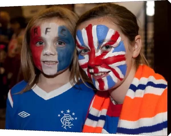 Excited Rangers Fans Gather in Ibrox's Family Stand Ahead of Clydesdale Bank Scottish Premier League Match against St Mirren