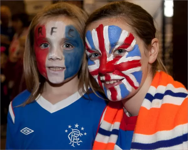 Excited Rangers Fans Gather in Ibrox's Family Stand Ahead of Clydesdale Bank Scottish Premier League Match against St Mirren