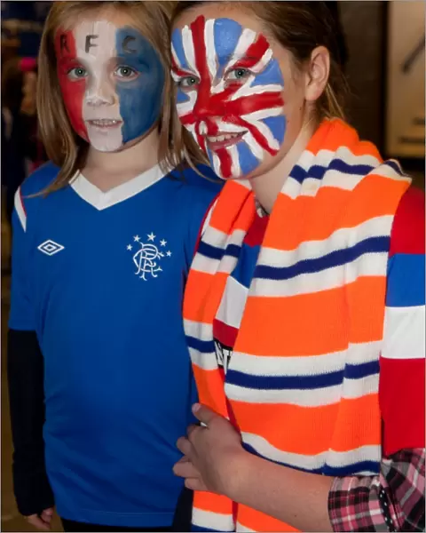 Excited Rangers Fans Gather in Ibrox's Family Stand Ahead of Clydesdale Bank Scottish Premier League Match vs St. Mirren, October 17, 2011