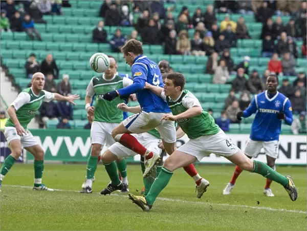 Rangers Nikica Jelavic Scores His Second Goal: 2-0 Rangers Over Hibernian (Scottish Premier League)