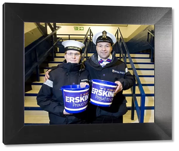 Rangers Football Club: Royal Navy Raises Funds for Erskine at Ibrox Stadium - 2-1 Victory over Inverness Caley Thistle