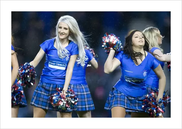 Rangers Cheerleaders: Celebrating a Triumphant 3-0 Victory at Ibrox Stadium