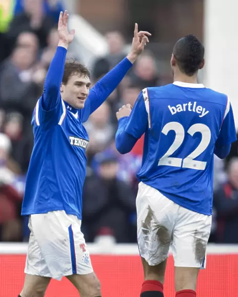 Rangers Nikica Jelavic in Glory: A Hat-Trick of Goals Against Arbroath in Scottish Cup Fourth Round