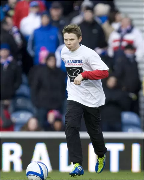 Half Time at Ibrox: Rangers Soccer Schools in Action Amidst a 1-0 Deficit