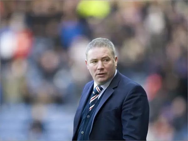 Rangers manager Ally McCoist in the technical area
